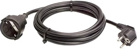 As-Schwabe verlängerungskabel plastic sheathed cable black l 5m