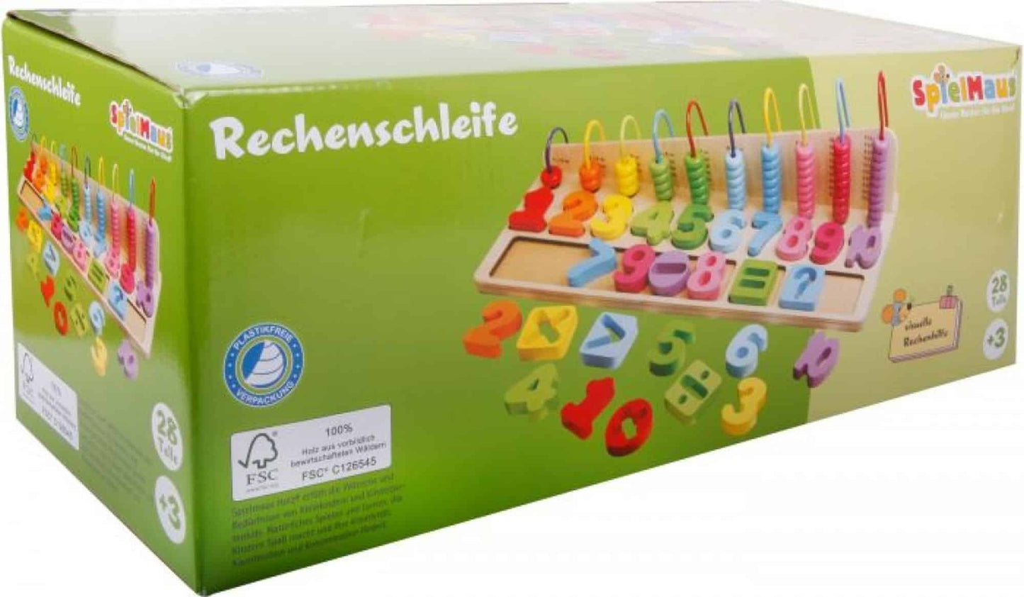 Vedes Spielmaus houten rekenhulp in leuke kleuren