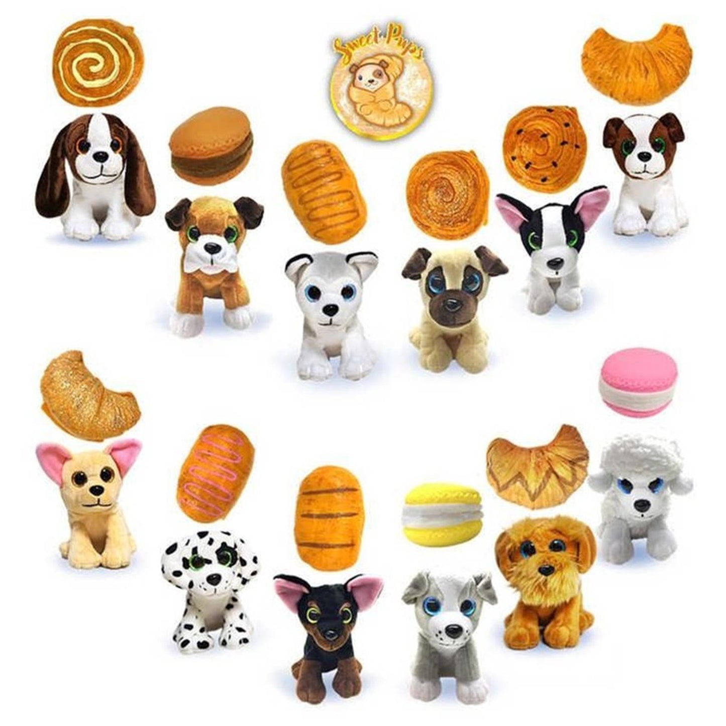 Sweet Pups 2-in-1 knuffel 13cm