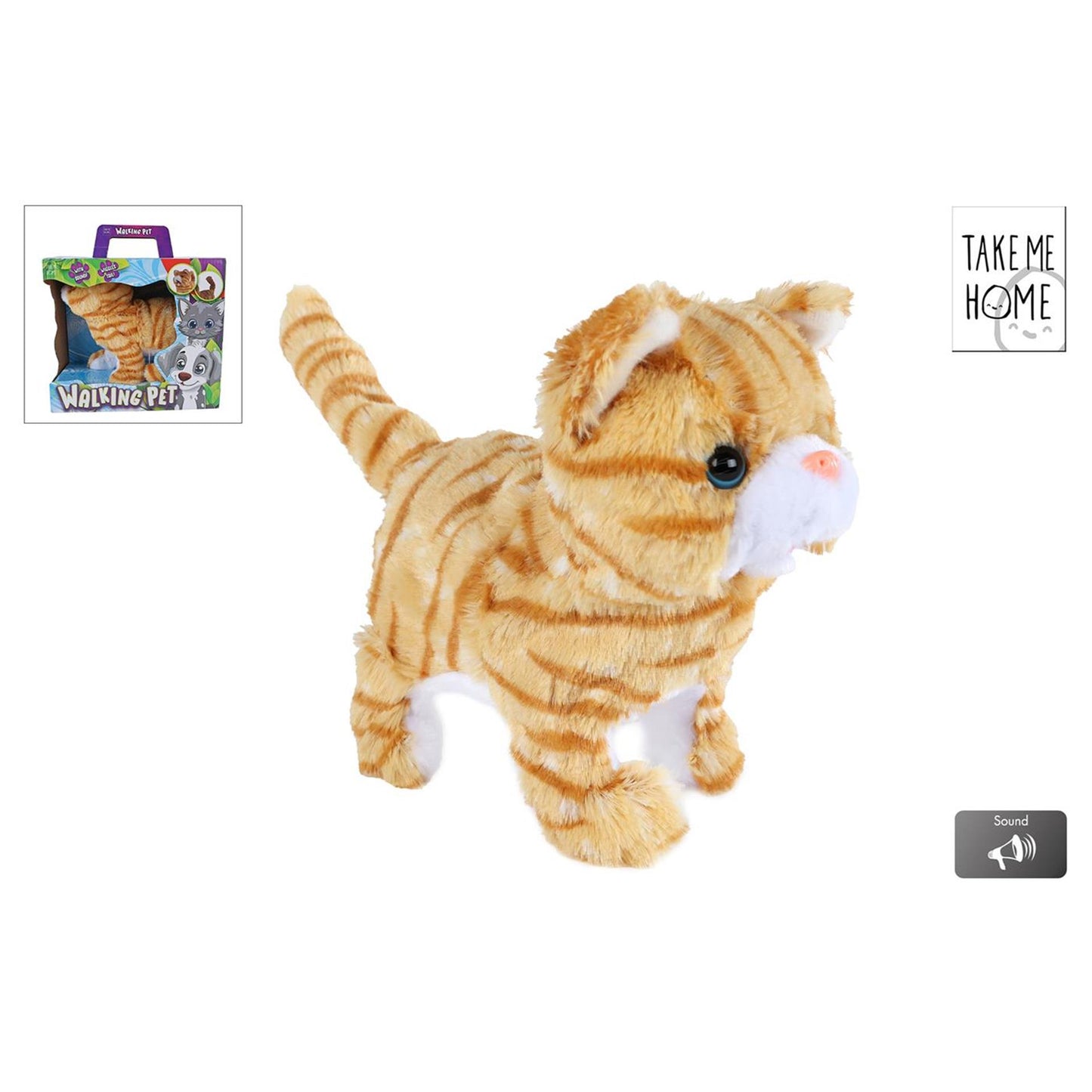 Take Me Home looppoes miauwend 21cm