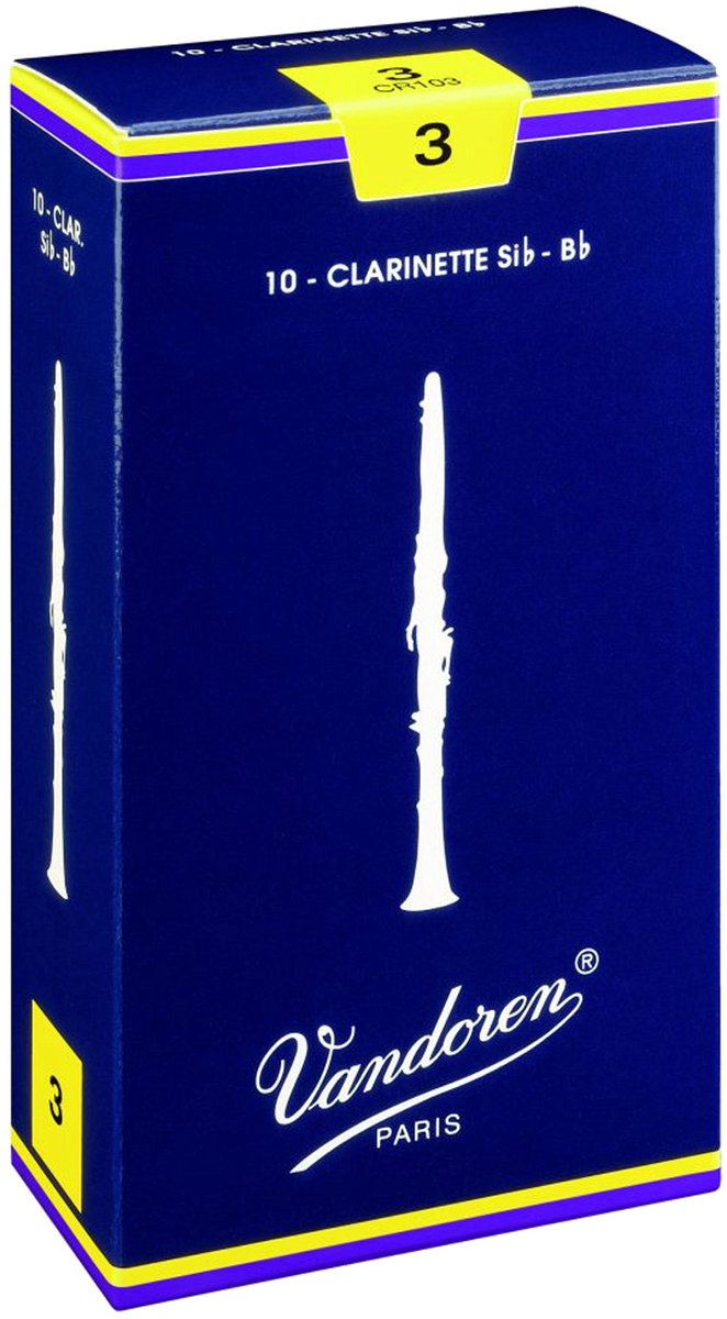 Vandoren classic bb-klarinette 1,5 doos met 10 rieten - riet voor bb-klarinet (frans)