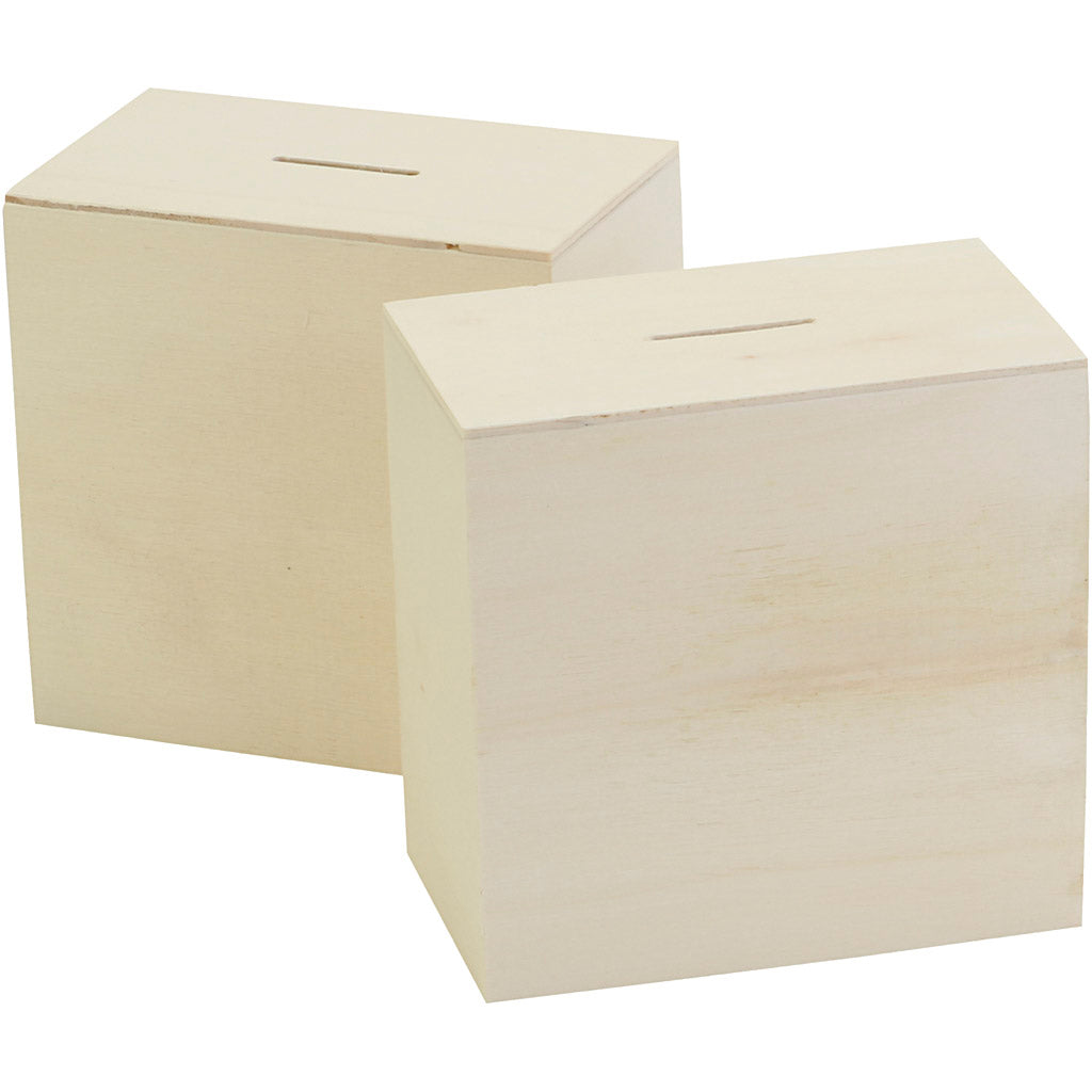 Creativ Company Https: www.cchobby.nl houten-spaarpot-afm-10x10x6-cm-10-stuk-1-doos