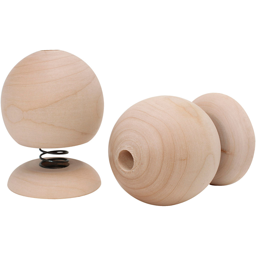 Creativ Company Https: www.cchobby.nl houten-stuiterfiguur-h-75-mm-d-50-mm-12-stuk-1-doos