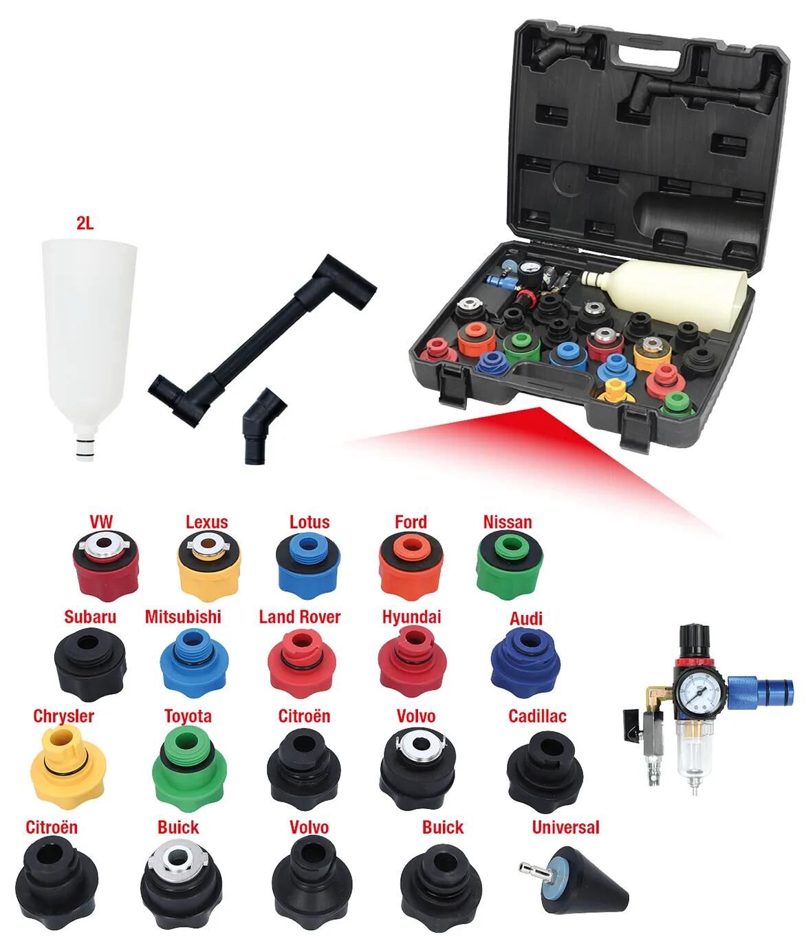 KS TOOLS einfülltrichter master master oil filling funnel 24-piece,turning anglea
