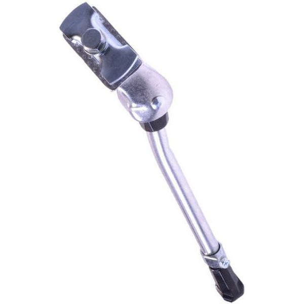 Simson Zijstandaard verstelbaar Simson met 30mm brede plaat zilver