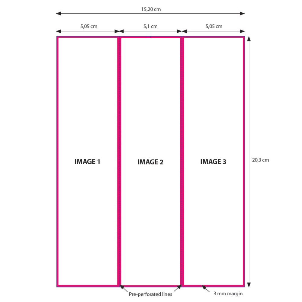 DNP Papier 2 Rol � 200 St. 15x20 Geperforeerd op 5x20 en 10x20 cm voor DS620