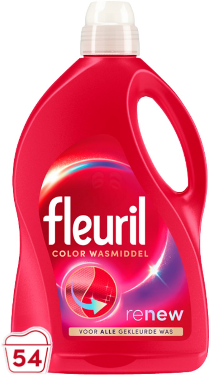 Fleuril renew kleur - vloeibaar wasmiddel - voordeelverpakking - 54 wasbeurten