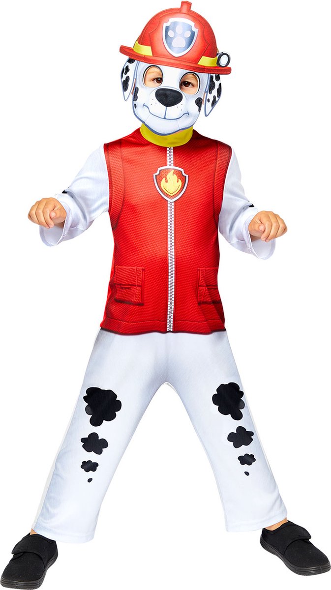 PAW Patrol - verkleedkleding - marshall - kinderen - 110 (4-6 jaar)