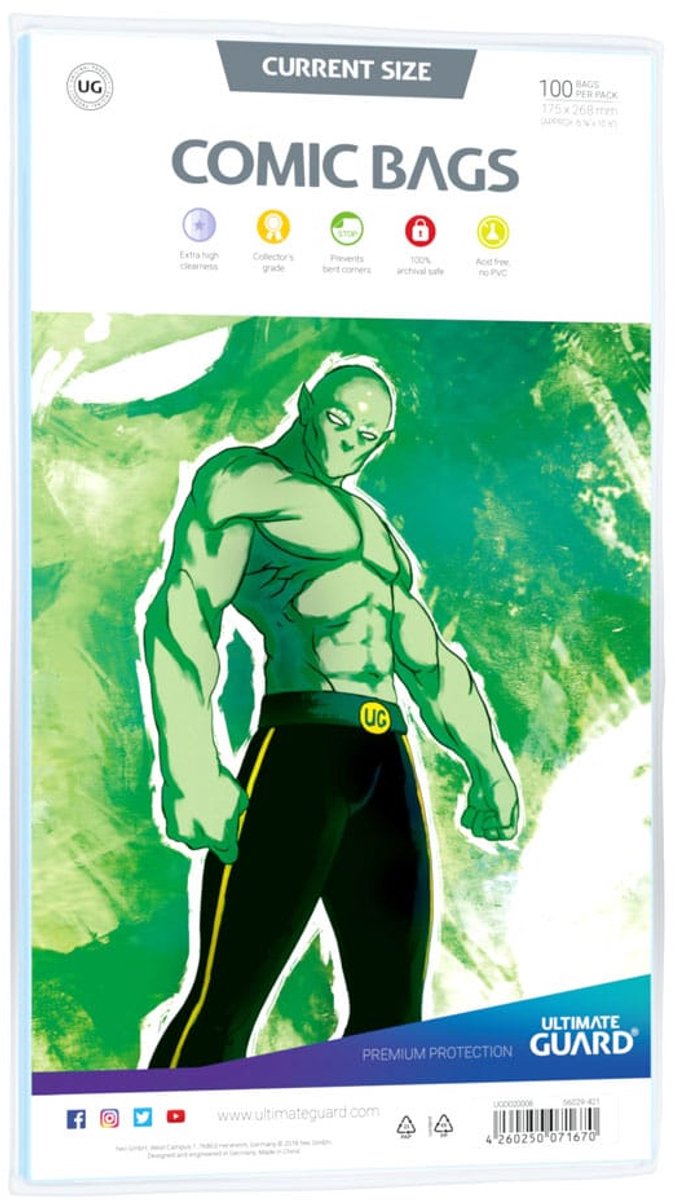 Ultimate Guard comic bags standard (100) - current size