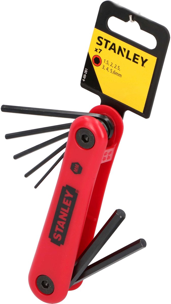 STANLEY stiftsleutelset 7 dlg 1.5-6mm