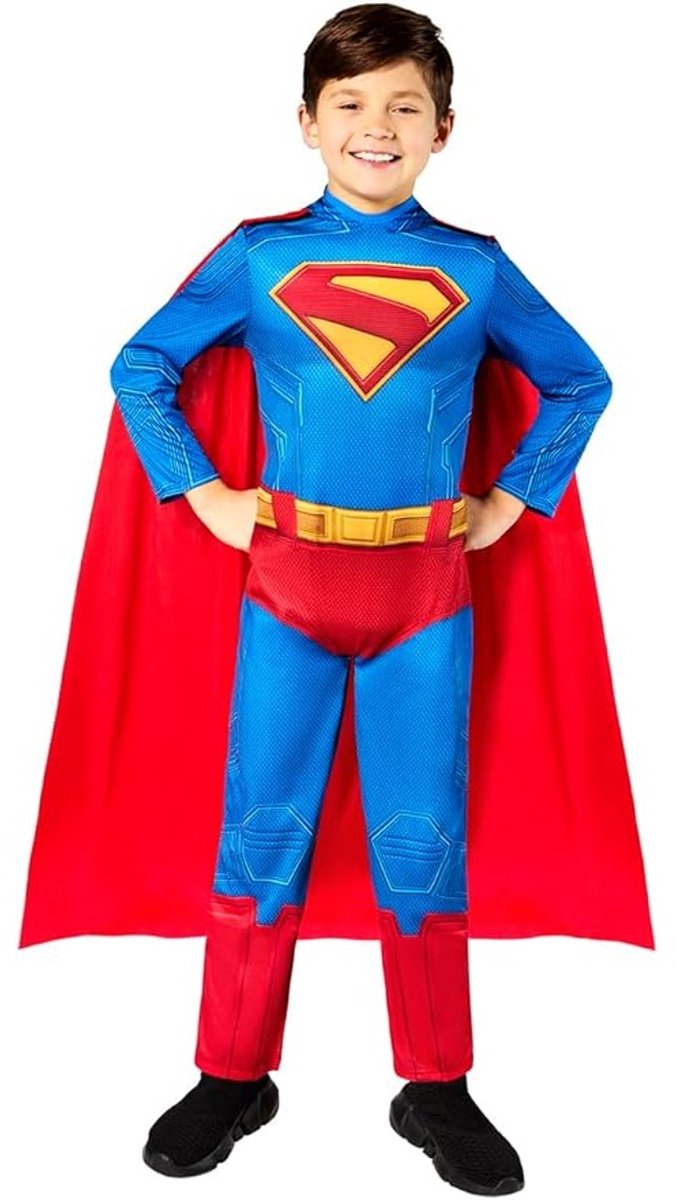 Rubies - Superman Kostuum - DC - Kinder Kostuum - 7 en 8 Jaar