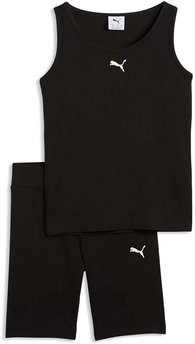 PUMA Ess elevated rib tank and short leggings set g