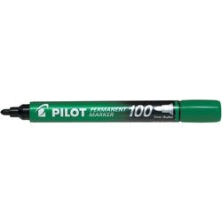 Permanent marker Pilot 100 1mm ronde punt groen