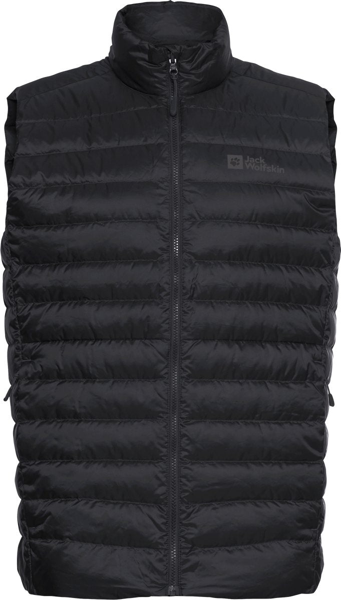 Jack Wolfskin pilvi down vest m rds heren outdoorbodywarmer-black