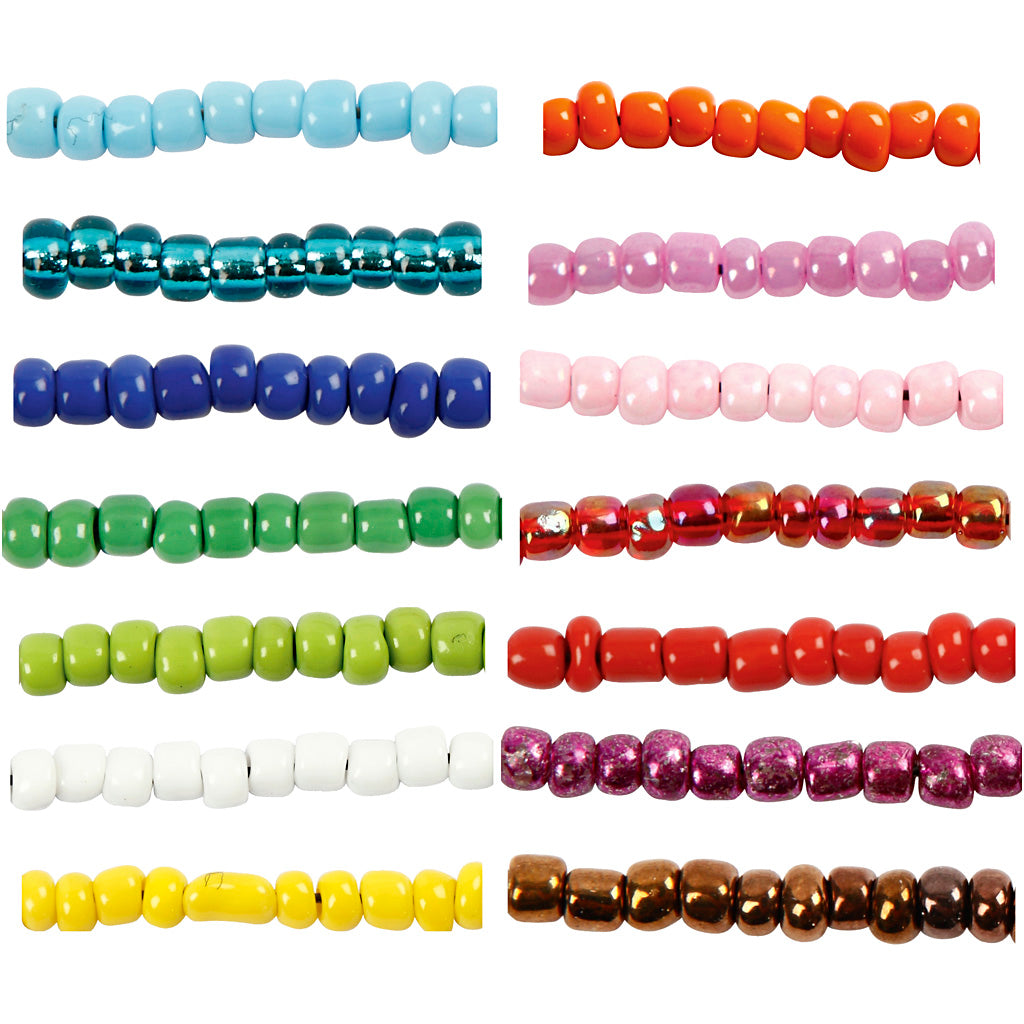 https: www.cchobby.nl rocailles-d-3-mm-afm-8-0-gatgrootte-0-6-1-0-mm-diverse-kleuren-14x25-gr-1-doos