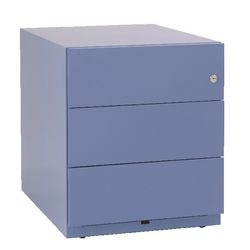 Ladenblok Bisley NWA59M7SSS105 3 laden verrijdbaar cilinderslot blauw