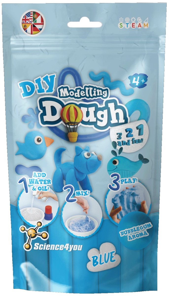 Science 4 You Science4you klei blauw diy - creatieve speelset voor kinderen.
