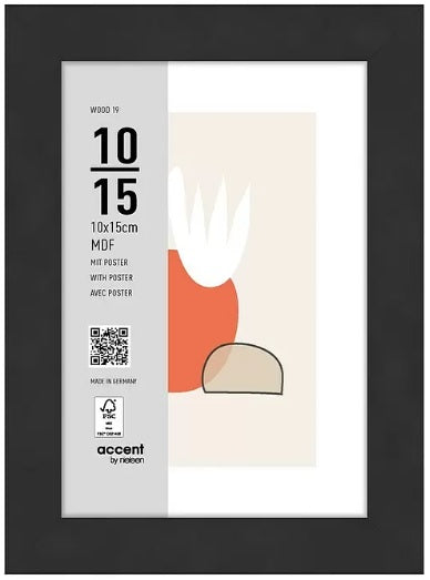 Nielsen Design Nielsen fotolijst 5411126 super 8 zwart 10x15 cm