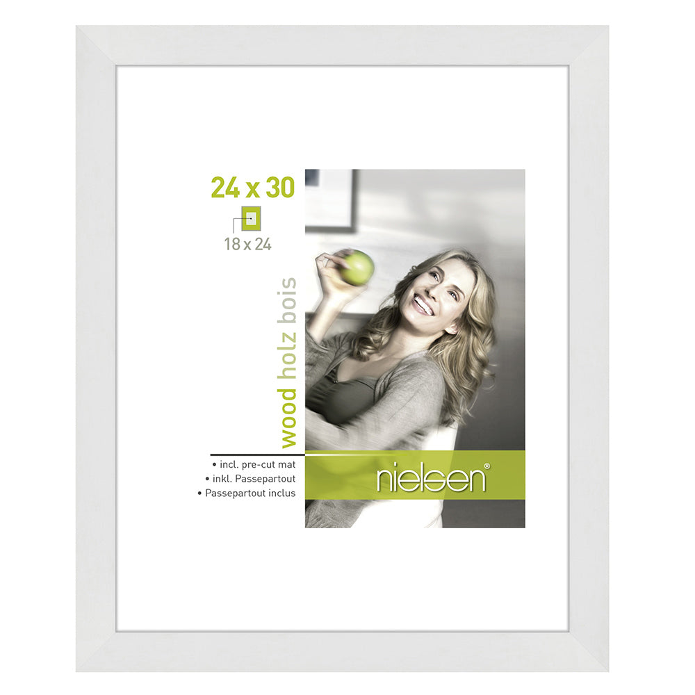 Nielsen Design Nielsen fotolijst 8988007 apollon wit 24x30 18x24 cm
