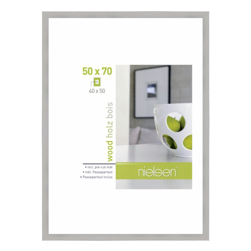 Nielsen Design Nielsen fotolijst 8988035 apollon zilver 50x70 cm