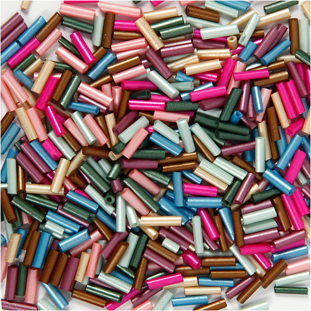 Creativ Company Https: www.cchobby.nl kralen-mix-l-6-mm-d-1-5-2-mm-gatgrootte-1-mm-metallic-kleuren-130-gr-1-doos