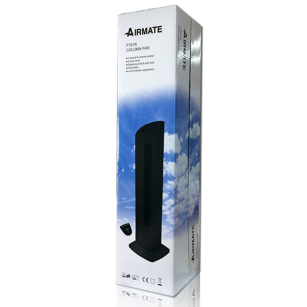 Airmate kolom ventilator 85cm en afst.bed