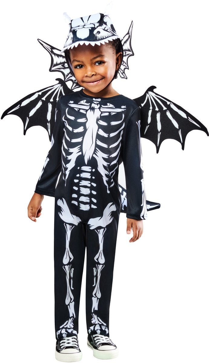 Rubies Skeleton dragon kinderkostuum - - maat 7-8 jaar