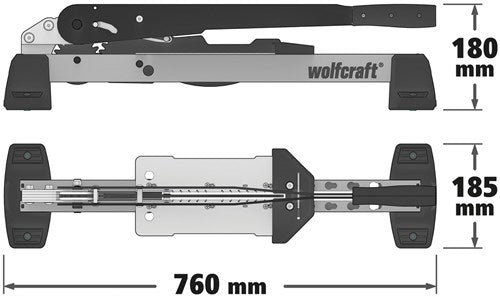 Wolfcraft vinyl- en laminaatsnijder | vlc 1000 | 1 stuk - 6940000