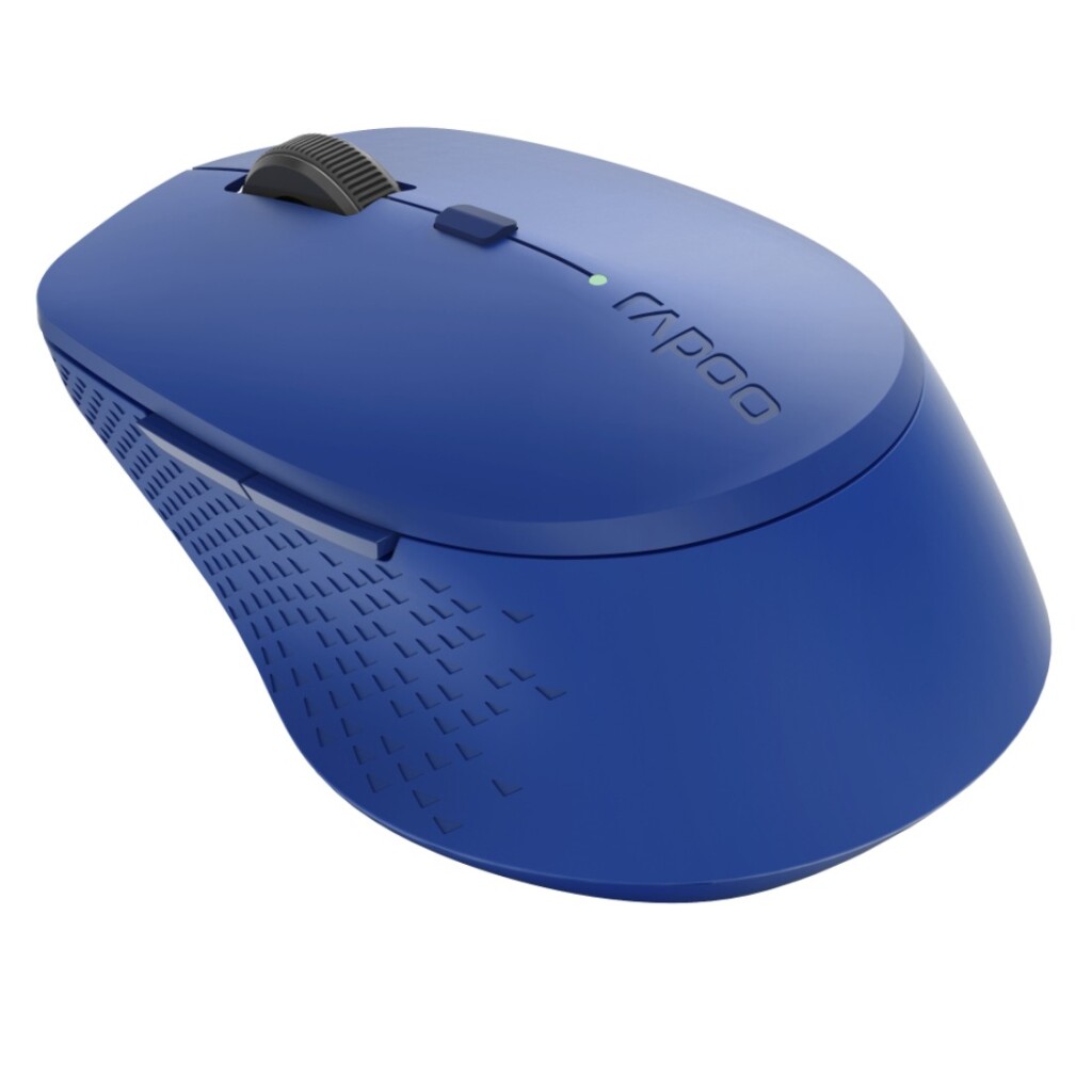 Rapoo m300 stille multimodus draadloze optische muis blauw