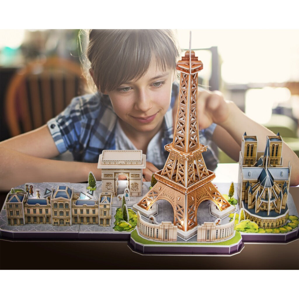 Cubic Fun 3d led puzzel parijs 115 stukjes
