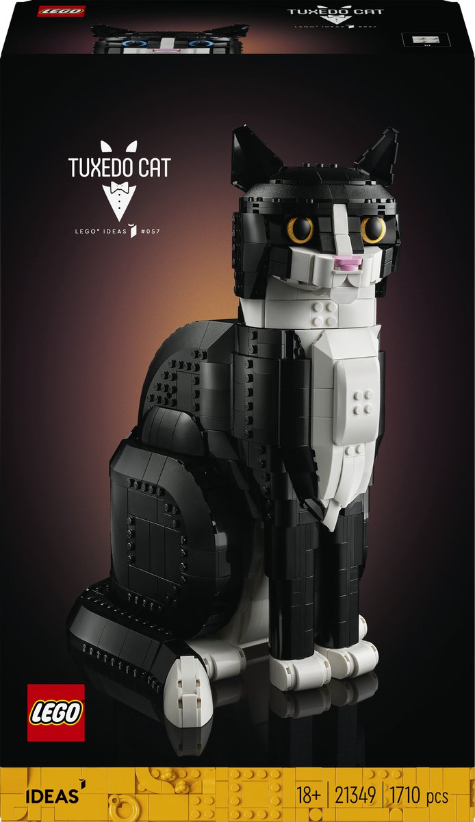 LEGO ideas zwart-witte kat - 21349