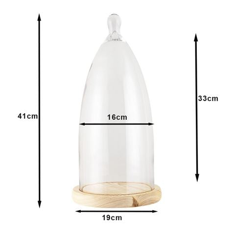 Clayre Eef stolp 6gl3006 transparent 19x41 cm