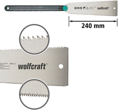 Wolfcraft japanse zaag | 240mm | 1 stuk - 6951000