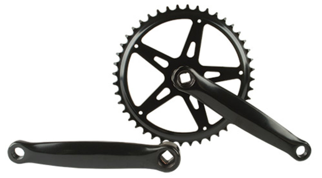 Hzb crankset kettingwiel staal 44t 1 8 + 3 32 170 mm -1 mm zwart