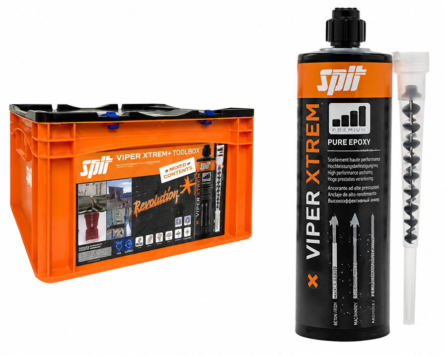 SPIT Viper xtrem injectiemortel 410ml (15x) actieset + injecteerpomp