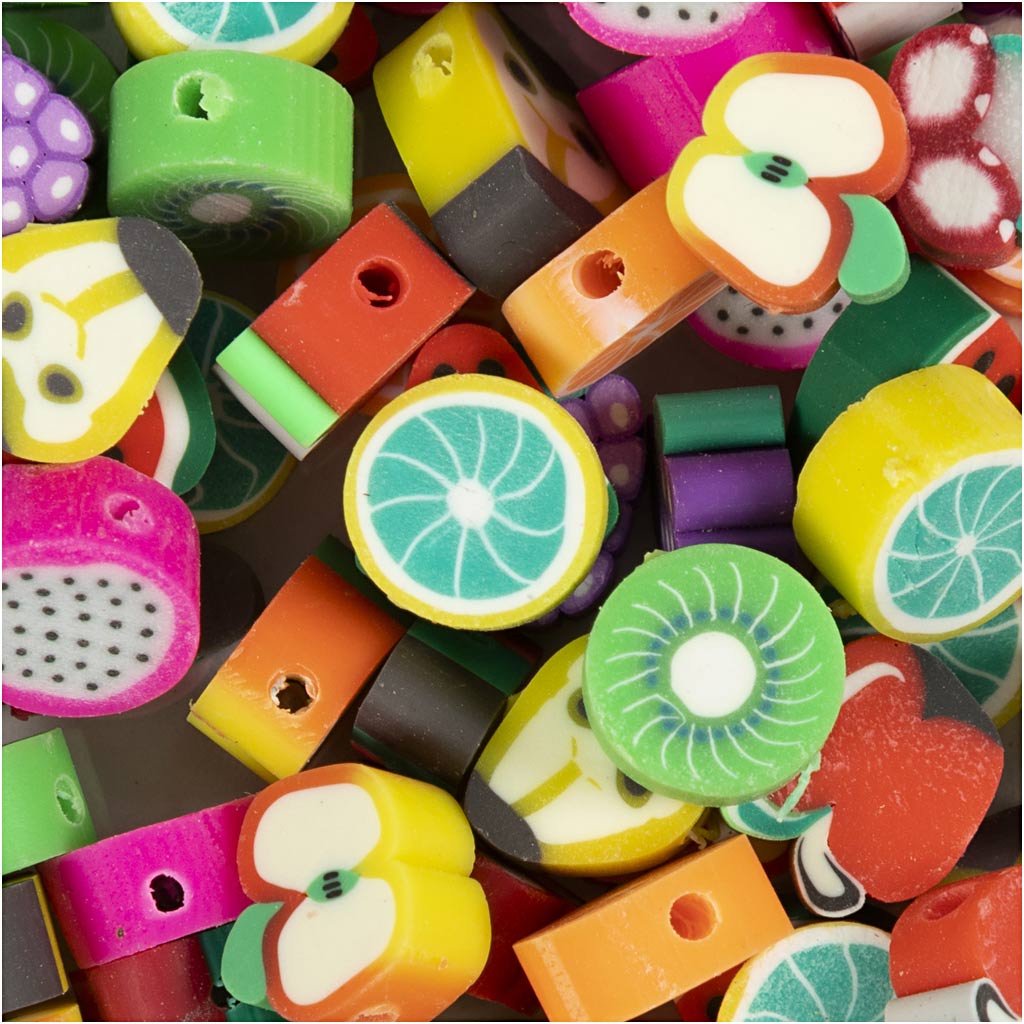 Creativ Company Https: www.cchobby.nl figuurkralen-fruit-d-10-mm-gatgrootte-1-5-mm-60-stuk-1-doos