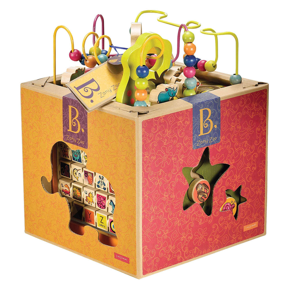 Zany Zoo Activiteitenkubus - 35x35x46cm
