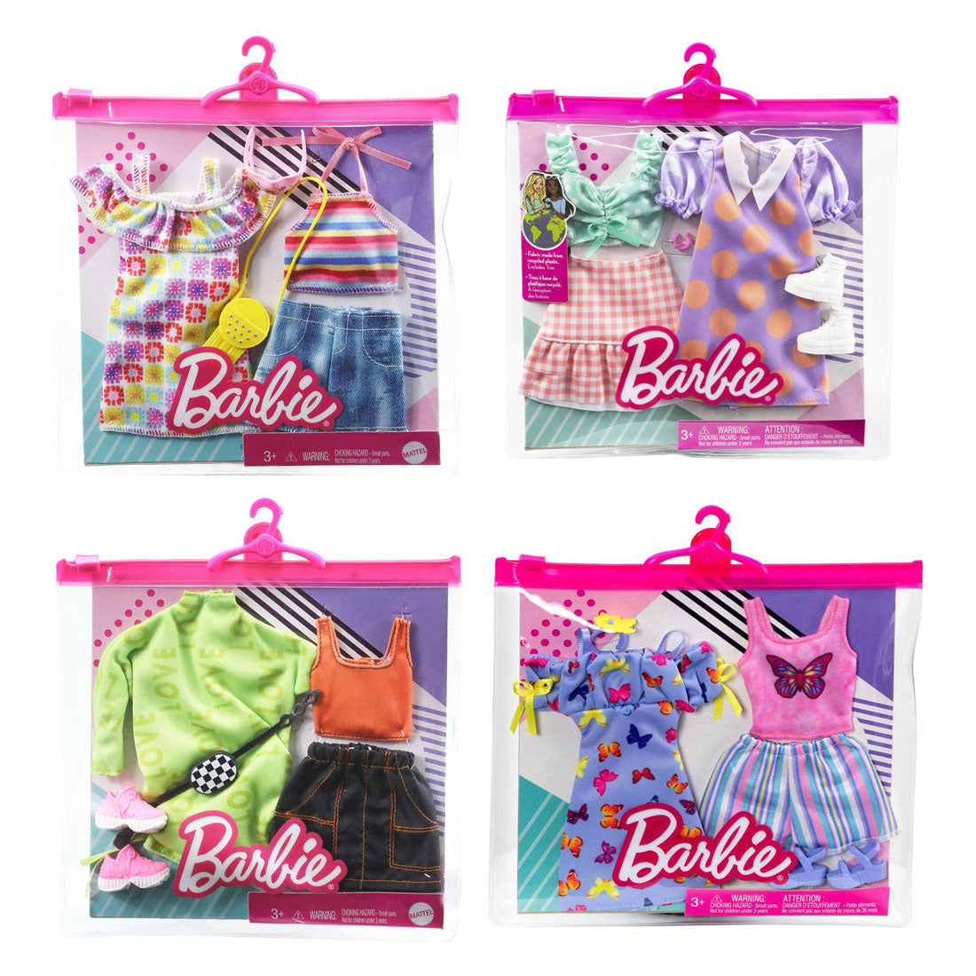 Mattel Barbie modepopkleding en accessoires
