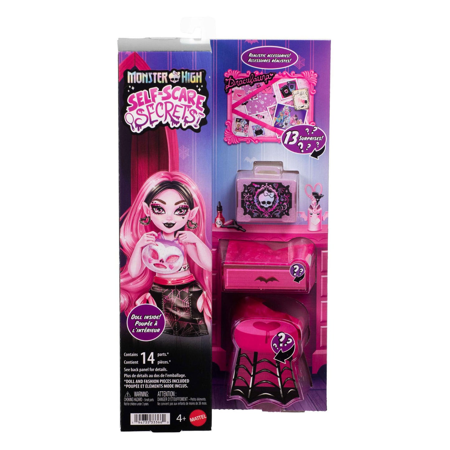 Mattel Monster high pop self scare secrets draculaura