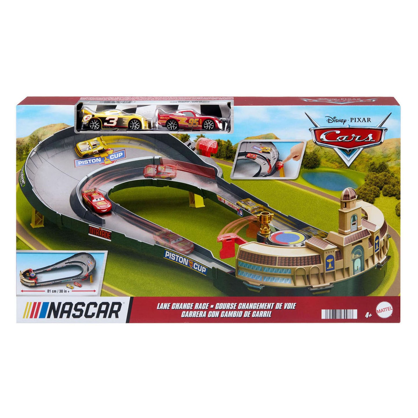 Disney Cars nascar baanwisselrace speelset