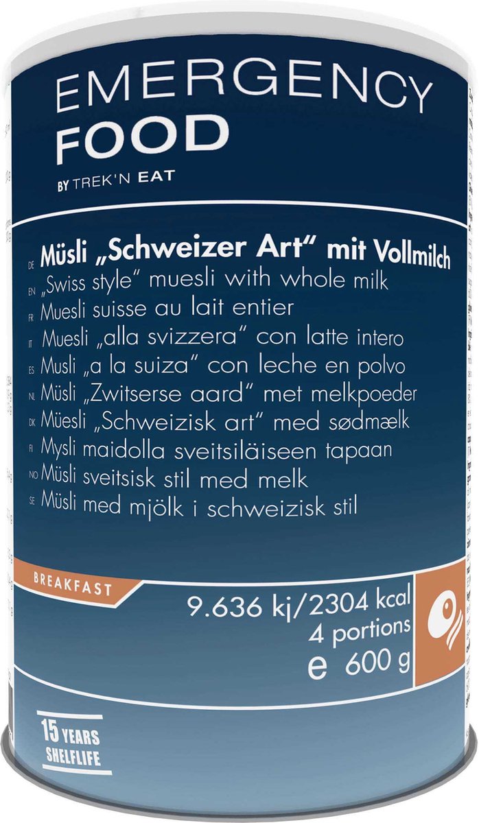 Trek'n Eat emergency food swiss muesli with milk reismaaltijd