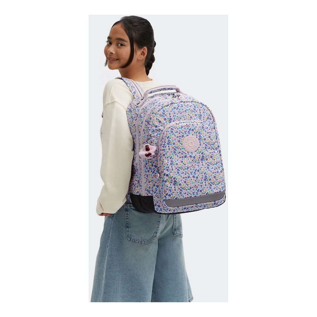 Kipling rugzak classroom digi bloemenprint