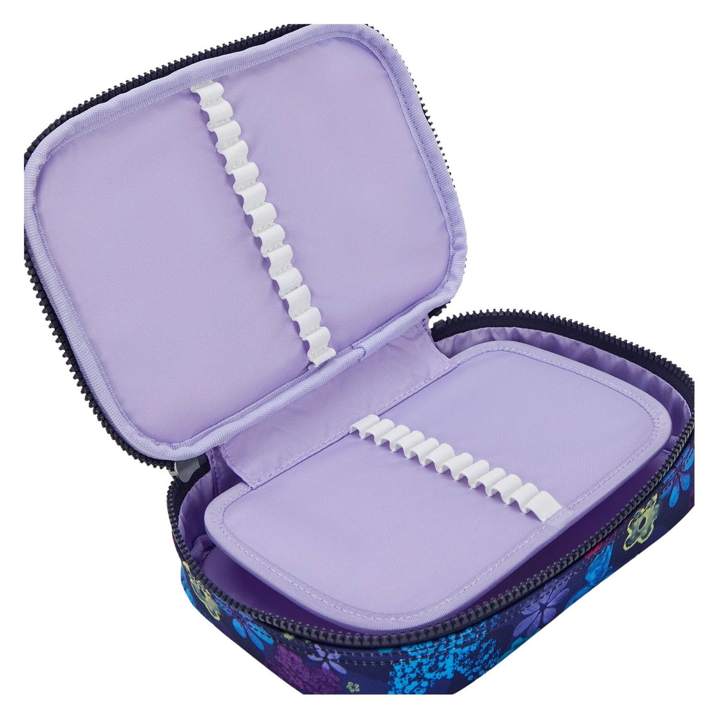 Kipling 100 pens etui - dark flower stamp