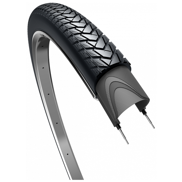 Edge Buitenband traveller basic 28 x 1.75 47-622mm - zwart met reflectie