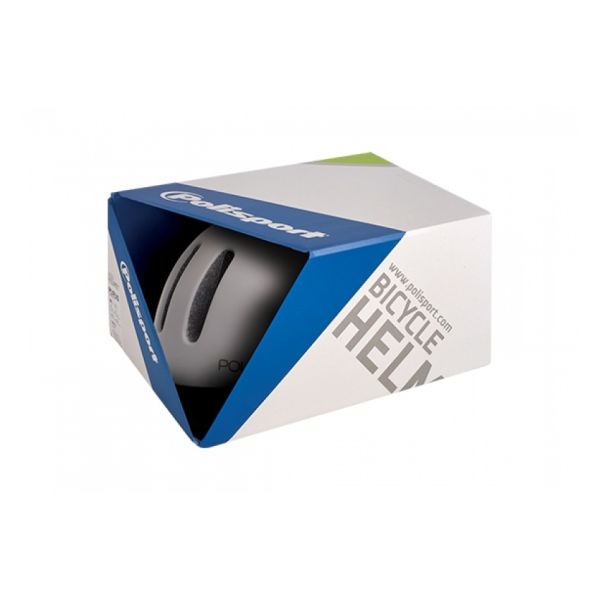 Polisport helm Commuter mat wit grijs M 54-58cm