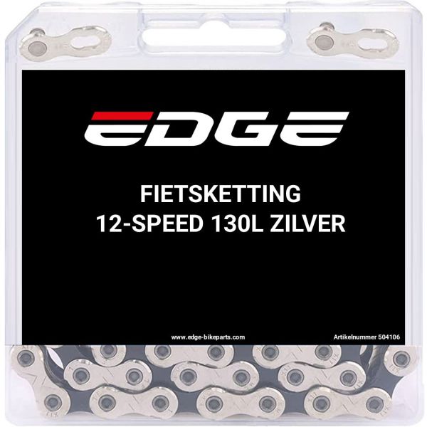 Edge Fietsketting 12 speed chn-006 met 130 schakels - zilver