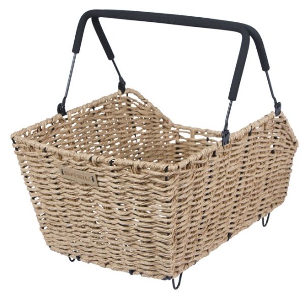 BASIL Fietsmand cento rattan look multi system 40 x 25 x 12 cm - seagrass