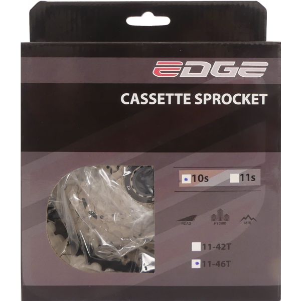 Edge Cassette 10 speed cs-m6010 11-46t -zilver zwart