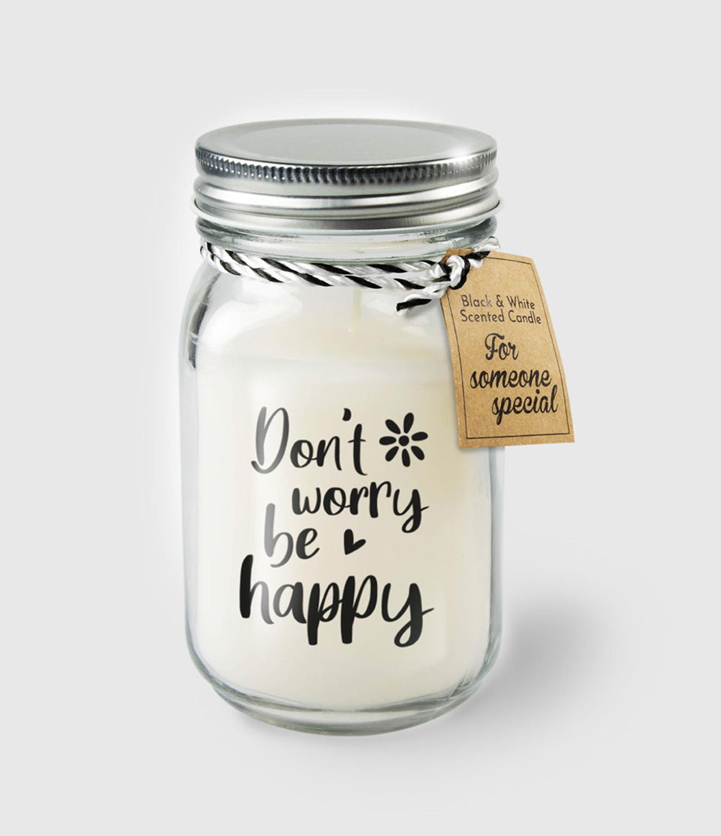 Paperdreams Geurkaars in glas - don't worry be happy