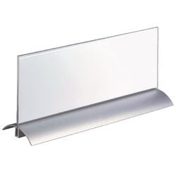 Tafelnaambordje De Luxe Durable 8203 acryl aluminium 105x297mm